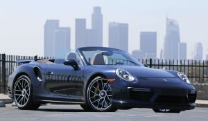 Porsche 911 Turbo S cranks out 580 horsepower from its turbo 3.8-liter, flat-six engine on September 16, 2016 in La Canada, Calif. (Myung J. Chun / Los Angeles Times)
