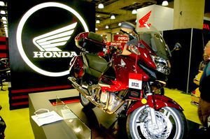A 2010 Honda NT700V on display at last year's International Motorcycle Show in New York. This year's three-day show kicks off at noon Friday. Bud Wilkinson / Republican-American 