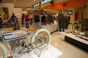 Vintage Harley-Davidsons and more than 100 antique Indians can be found on display on two floors at Motorcyclepedia. Bud Wilkinson / Republican-American