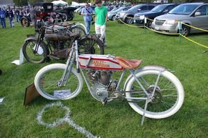Dave Fusiak's 1914 Harley-Davidson is one of four that are known to exist. Bud Wilkinson / Republican-American 
