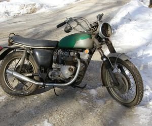 The 1969 Triumph T100R Daytona as it appeared in January 2008 before being rebuilt. Bud Wilkinson / Republican-American