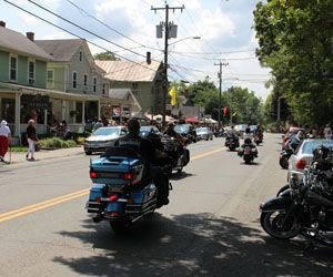 Motorcycle riders in Kent kept the noise down last Sunday following a threat by the town to crack down on excessive motorcycle noise. Bud Wilkinson / Republican-American 