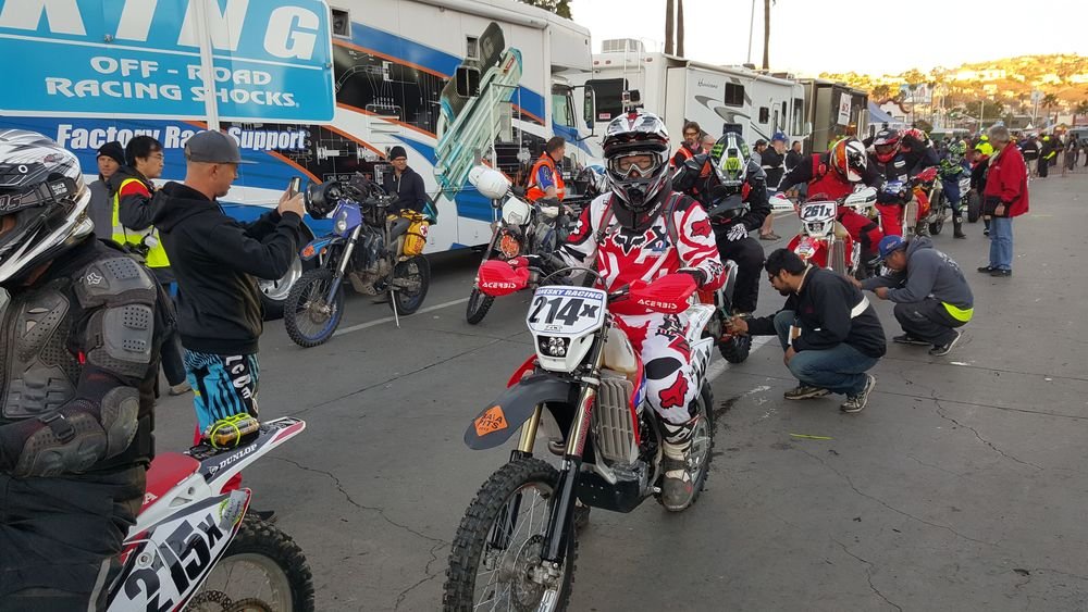 Larry Janesky lines up for the start of the Baja 1000. Credit: contributed 