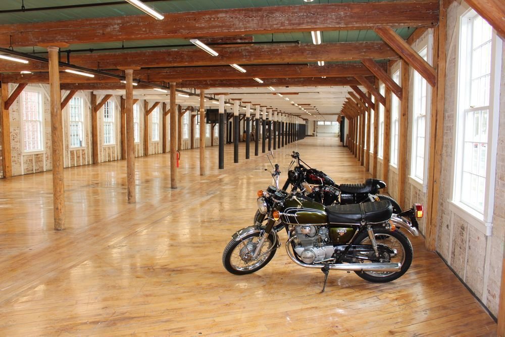 The 10,000-square-foot second floor of the Hockanum Mill in Rockvillehas been refurbished for the eventual display of motorcycles by the New England Motorcycle Museum. Bud Wilkinson / Republican-American 