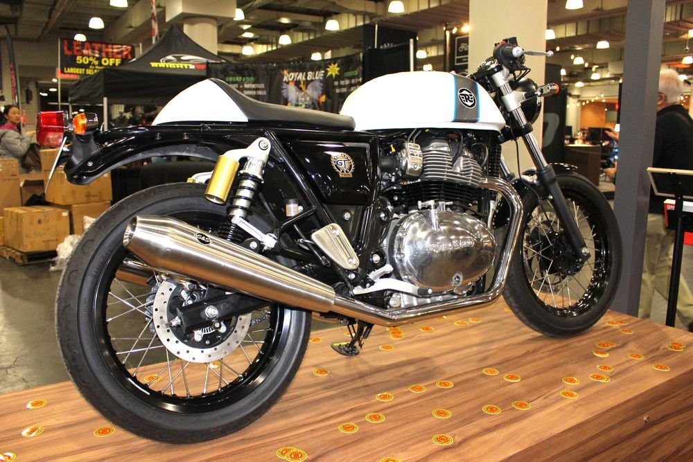 A 2018 Royal Enfield Continental GT on display at the Progressive International Motorcycle Show in New York earlier this month. Bud Wilkinson Republican-American