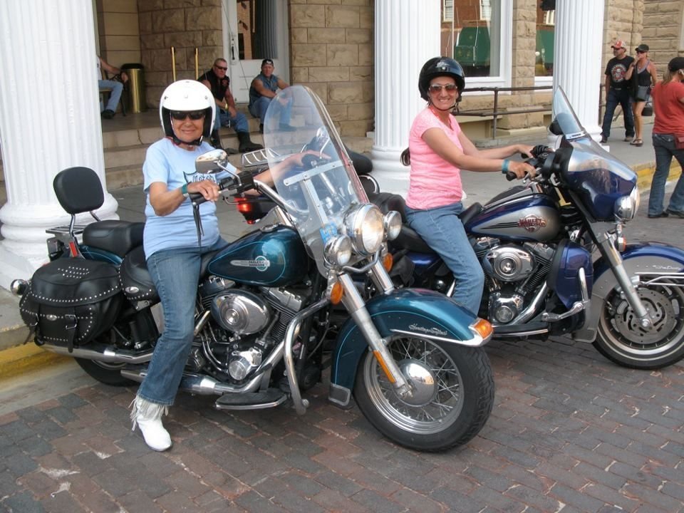 Gloria Tramontin Struck, 92, left, and her daughter, Lori DeSilva, are still actively riding. Contributed